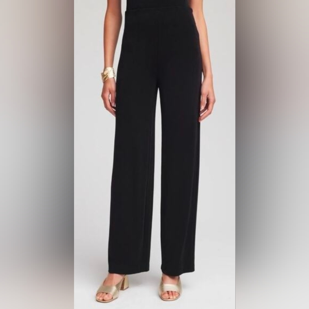 Chico's Travelers black straight pants (Ch1S) Petite sz MP